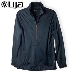 Lija Dark Blue Zip Up Athleisure  Jacket